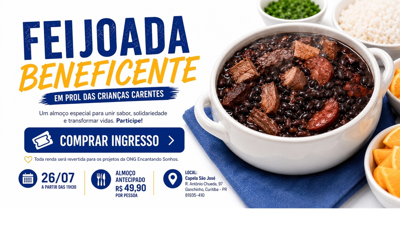 Feijoada Beneficente ONG Encantando Sonhos